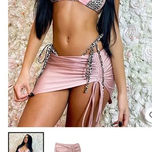 Milan cover up skirt, blush color